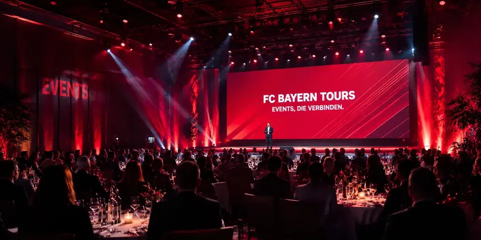 Veranstaltung von FC Bayern Tours mit Bühne, Präsentation und Gästen
