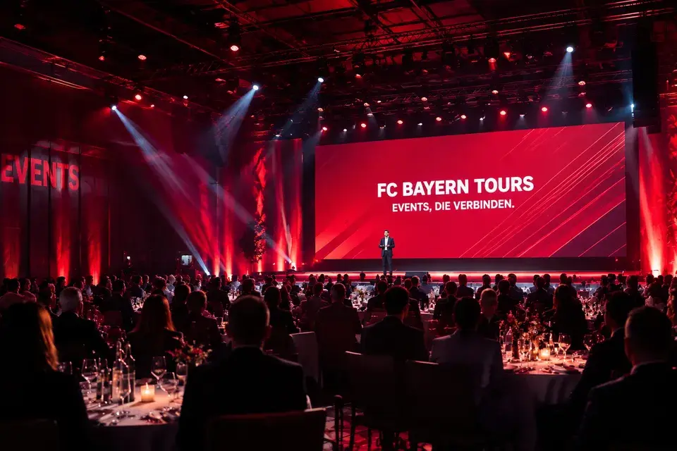 Veranstaltung von FC Bayern Tours mit Bühne, Präsentation und Gästen
